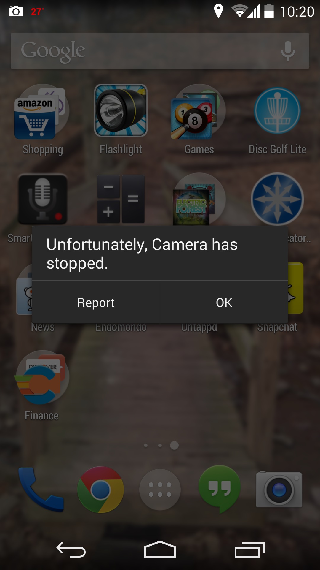 How to fix it Unfortunately, the camera stopped on Android