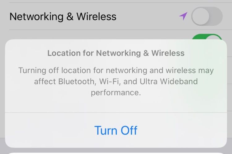 iOS13.3.1: it is possible to deactivate the localization of the U1 chip