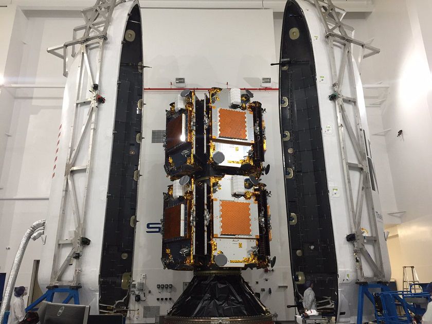 Iridium NEXT satellites in place before their launch in early January Update
