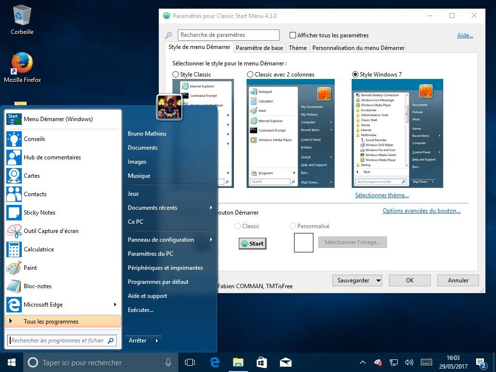 Image 3: Windows 10: how to give it the look and functions of Windows 7?