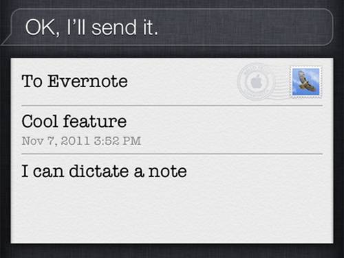 evernote How to dictate Evernote notes with Siri?