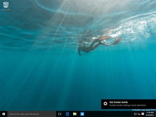 Image 1: Windows 10: build 10147 is going trunk