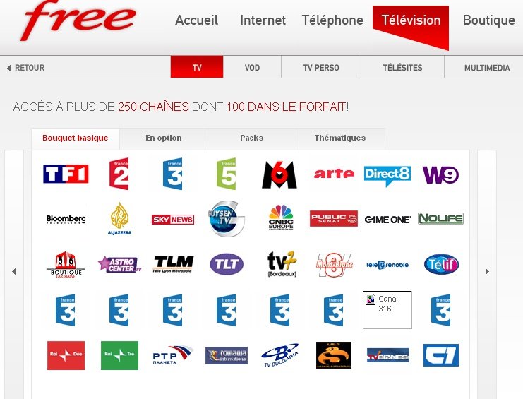 20 new free TV channels at Free