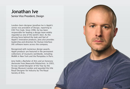 jonathan ive senior vice president design apple - Apple : Jonathan Ive devient vice-président du design