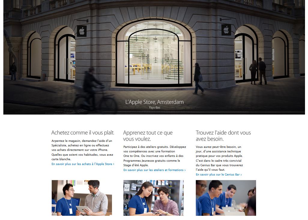Apple.com retail iOS 7 - Apple.com : la section Retail adopte un design inspiré d