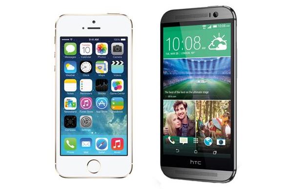 iPhone 5S vs HTC One M8 - Comparatif iPhone 5S vs HTC One M8 : lequel acheter ?