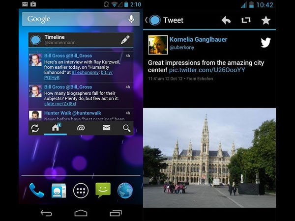 Echofon, the Twitter client, calls back on Android