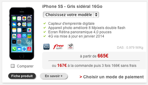 iphone 5s free mobile 4g - Free Mobile : la 4G sur iPhone 5S/5C dès janvier 2014