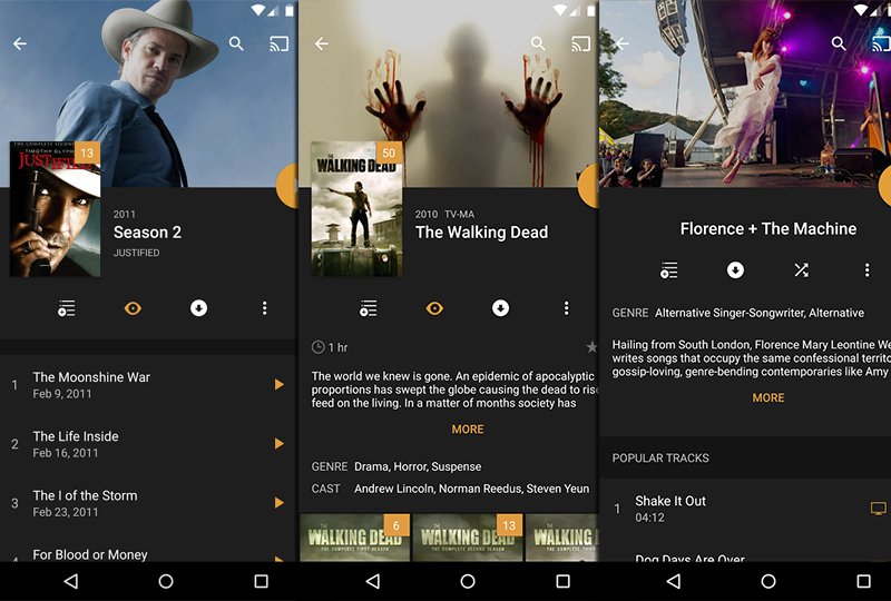 Plex on Android can play videos on its own like a big