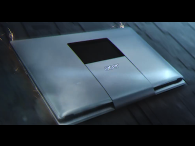 The new Acer laptop in a trailer for Star Trek Into Darkness