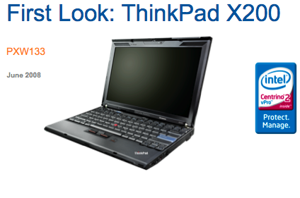 Thinkpad X200: the ultraportable in three versions
