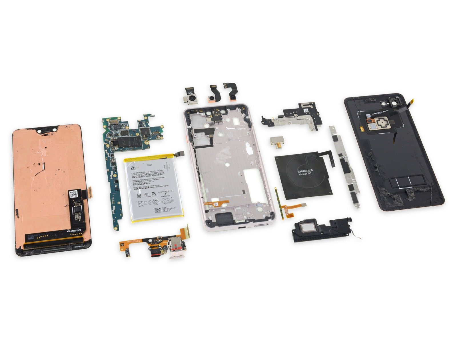 iFixit disassembles the Pixel 3 XL and it's not pretty