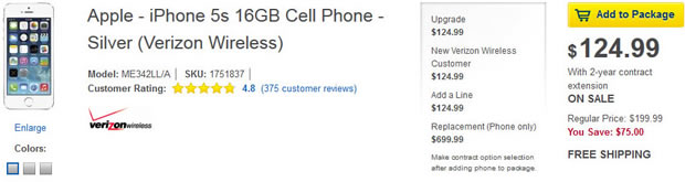 Best Buy vend iPhone 5S a 125 dollars - iPhone 5S : vendu 125 $ par Best Buy jusqu’au 4 janvier