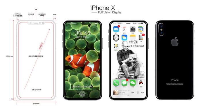 iphone 8 x leak croquis - iPhone 8 (X) : un schéma et des rendus font leur apparition sur Twitter