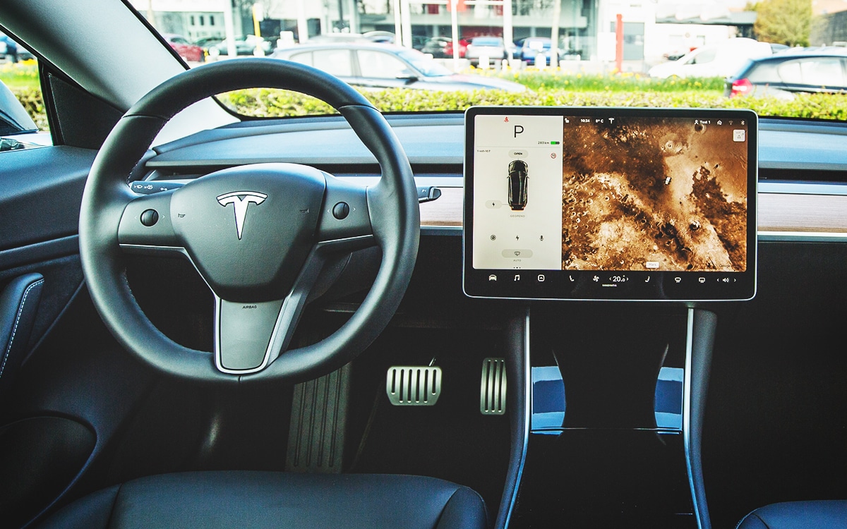 Tesla écran panne