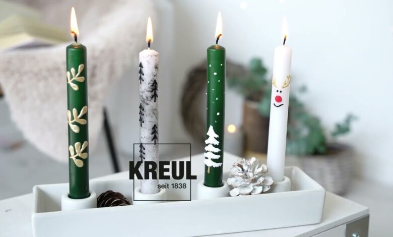 Vela navideña: 7 ideas creativas para decorar tu hogar 1 vela navidena