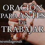 oracion antes de trabajar