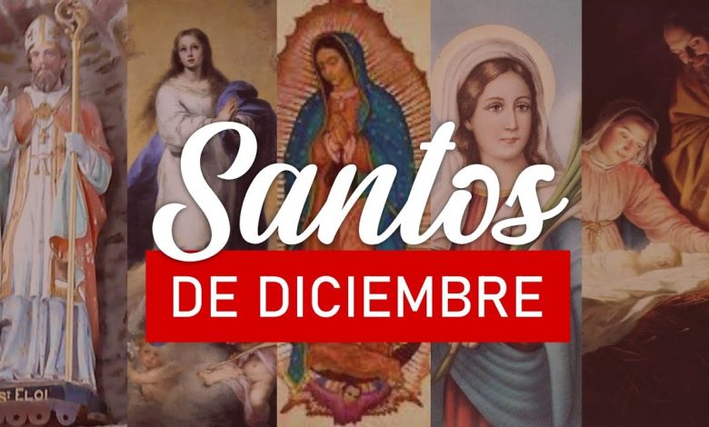 santos de diciembre